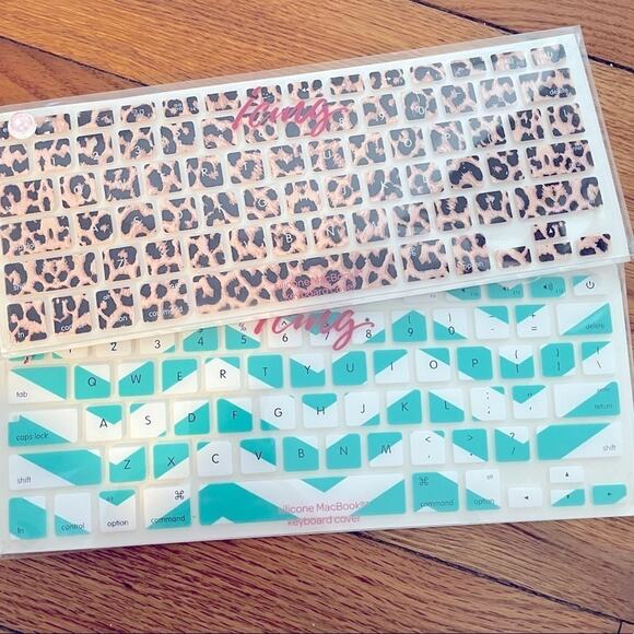 MacBook Silicone Keyboard Covers Chevron and Leopard Print n - Picture 1 of 3